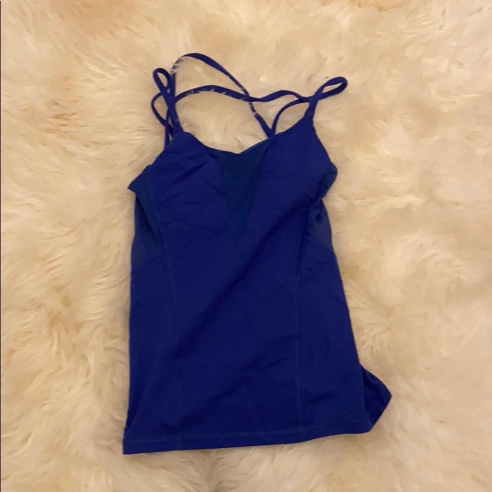 Blue lulu lemon tank